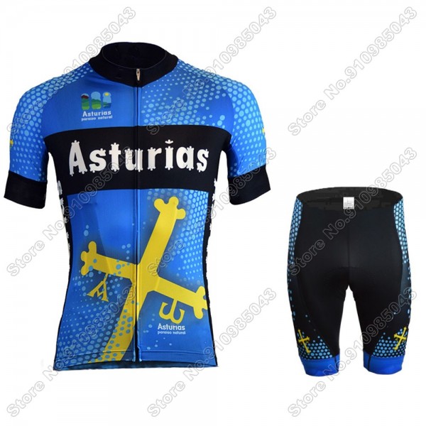 Asturias 2021 abbigliamento Ciclismo Completo Maglia Ciclismo Corta e Pantaloncini 4808-JWL