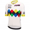 Abbigliamento uomo Santini UCI Gravel World Championship Fiandre 2024 Maglia - Bianco