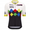 Abbigliamento uomo Santini UCI Gravel World Championship Fiandre 2024 Maglia - Nero