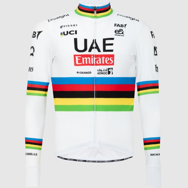 Maglia a maniche lunghe Pissei Team UAE 2024 da uomo - Campione del mondo