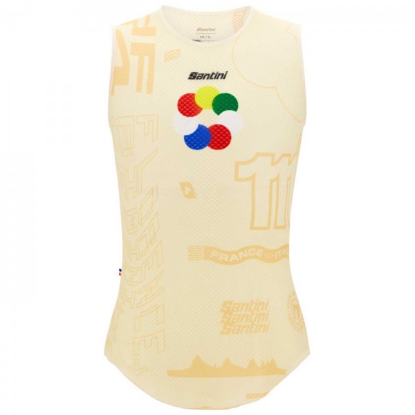 Abbigliamento uomo Santini Tour de France 2024 Canotta da ciclismo senza maniche - Grand Départ Abbigliamento uomo Santini Tour de France 2024 Canotta da ciclismo senza maniche - Grand Départ