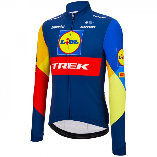 Maglia Santini Lidl Trek 2024 da uomo a maniche lunghe