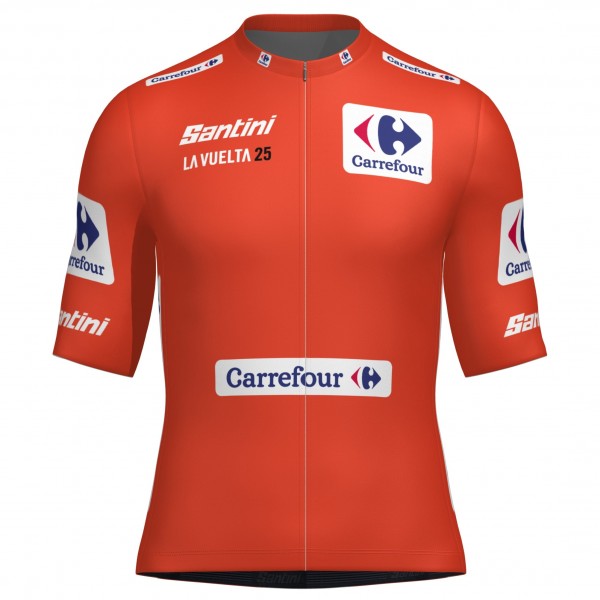 Abbigliamento uomo Maglia Santini Vuelta España 2025 rossa