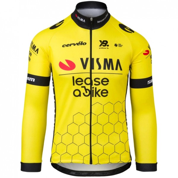 Abbigliamento Uomo Maglia a Manica Lunga Team Visma Lease a Bike 2025