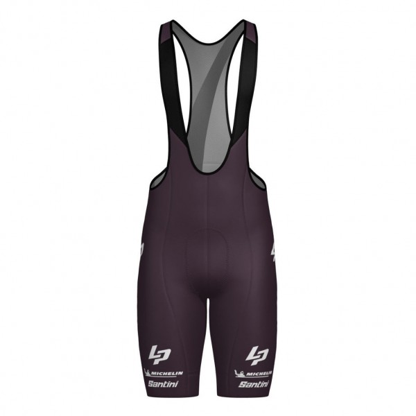 Abbigliamento uomo Pantaloncini con bretelle Team Lapierre 2025 Santini - Bordeaux
