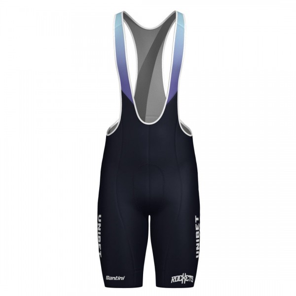 Abbigliamento uomo Pantaloncini con bretelle Team Unibet Rockets 2025 Santini - Blu