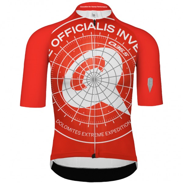 Maglia Q36.5 Gregarius Clima Dolomites Extreme da uomo rossa