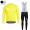 2018 Cube jaune winter thermal fleece Abbigliamento Ciclismo Maglia Ciclismo Manica Lunga e Salopette Lunga 52187FU