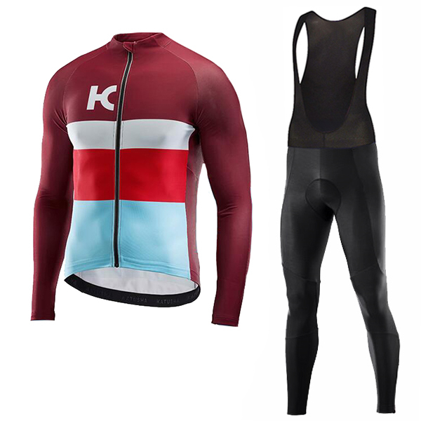 2018 Katusha rosso Abbigliamento Ciclismo Maglia Ciclismo Manica Lunga e Salopette Lunga 98770CY 2018 Katusha rosso Abbigliamento Ciclismo Maglia Ciclismo Manica Lunga e Salopette Lunga 98770CY