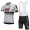 2018 Lotto Soudal bianco abbigliamento Ciclismo Completo Maglia Ciclismo Corta e Salopette 47413LB