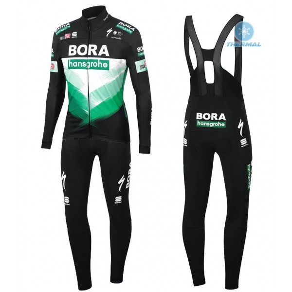 Completo Ciclismo 2020 Bora Pro Squadre thermique Maglia Ciclismo Manica Lunga e Salopette Lunga