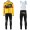 Completo Ciclismo 2020 JUMBO-VISMA giallo Squadre thermique Maglia Ciclismo Manica Lunga e Salopette Lunga
