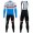 Completo Ciclismo 2020 CUBE blu Pro Squadre thermique Maglia Ciclismo Manica Lunga e Salopette Lunga