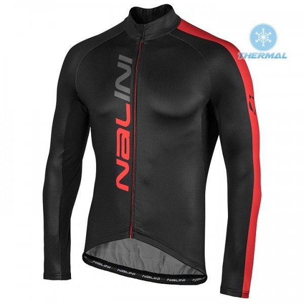 Completo Ciclismo 2020 Nalini LW nero-rosso Squadre thermique Maglia Ciclismo Manica Lunga
