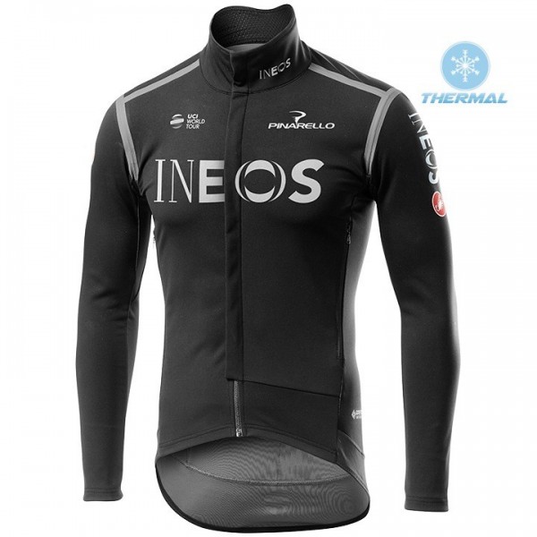 Completo Ciclismo 2020 INEOS nero Squadre thermique Maglia Ciclismo Manica Lunga