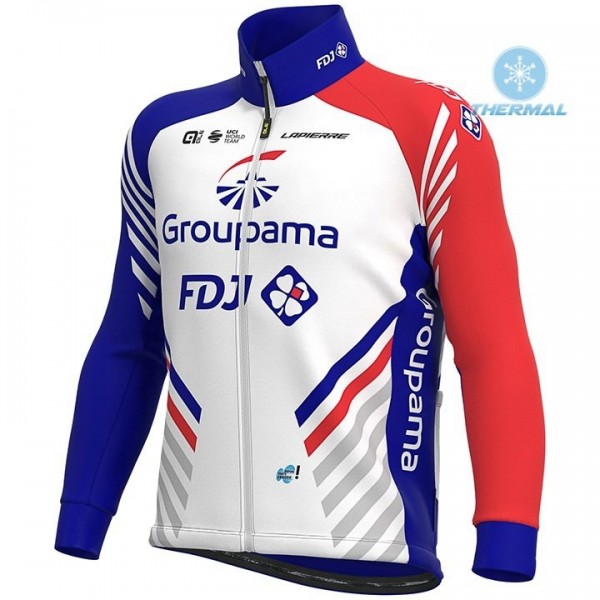 Completo Ciclismo 2020 FDJ Squadre thermique Maglia Ciclismo Manica Lunga