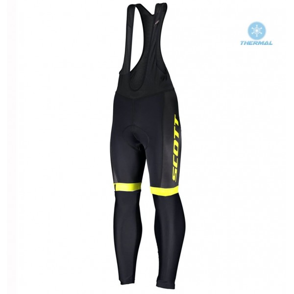 Completo Ciclismo 2020 Scott RC 1.0 nero-giallo Squadre Salopette Lunga Ciclismo thermique