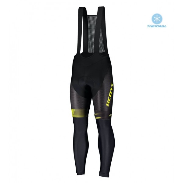 Completo Ciclismo 2020 Scott RC Pro nero-giallo Squadre Salopette Lunga Ciclismo thermique