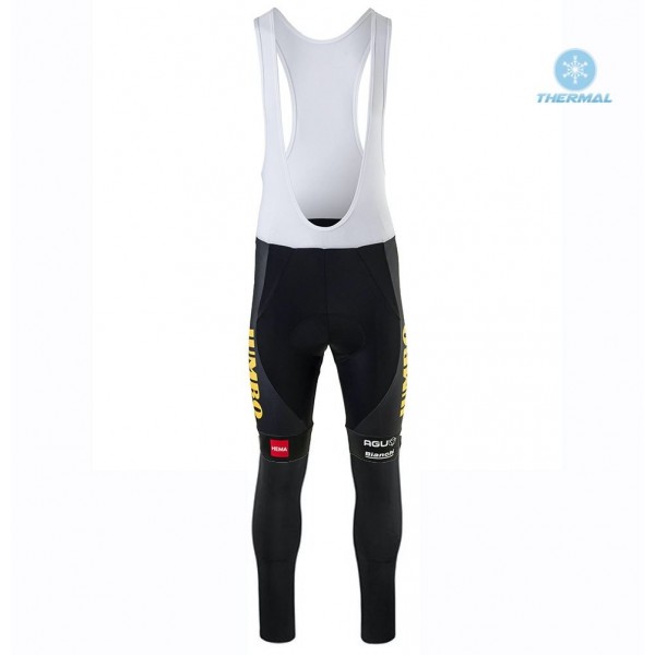 Completo Ciclismo 2020 JUMBO-VISMA giallo Squadre Salopette Lunga Ciclismo thermique