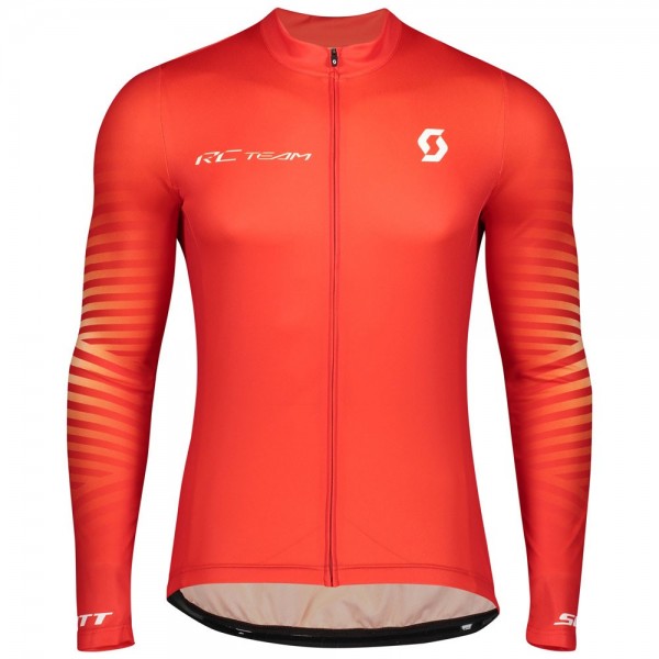 Completo Ciclismo 2020 Scott RC 1.0 Fiery Squadre Maglia Ciclismo Manica Lunga