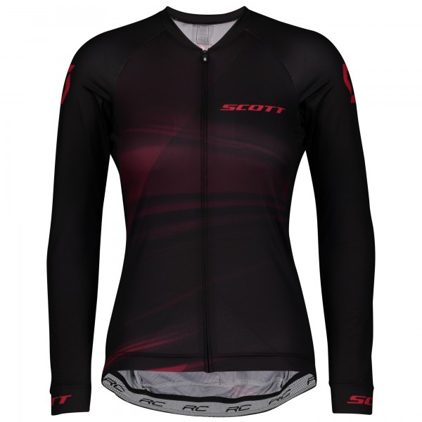 Completo Ciclismo 2020 Scott RC Pro nero-rosso Donna Squadre Maglia Ciclismo Manica Lunga