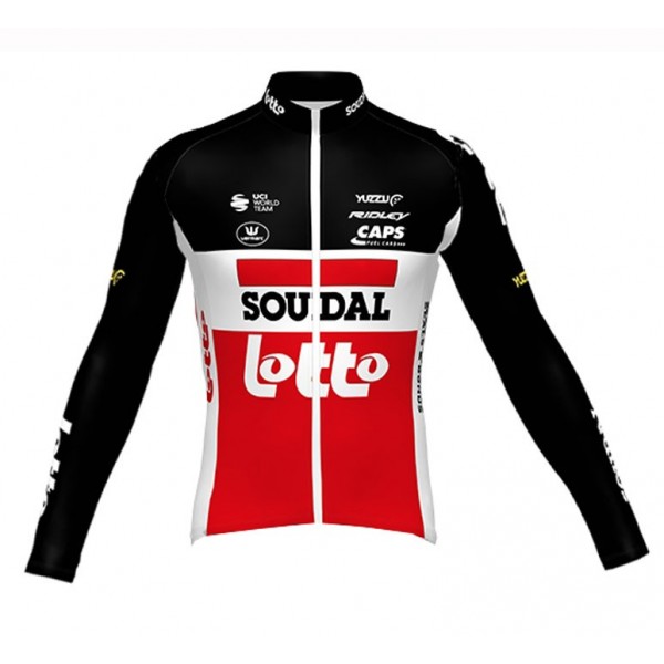 Completo Ciclismo 2020 Lotto Soudal rosso Squadre Maglia Ciclismo Manica Lunga