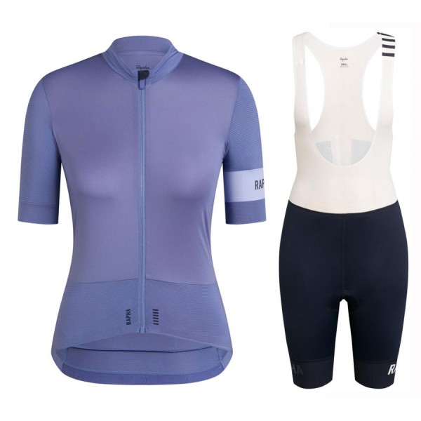 Completo Ciclismo 2020 Rapha Pro Donna Gris MSquadre abbigliamento Bici Completo Maglia Ciclismo Corta e Salopette