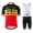 Completo Ciclismo 2020 JUMBO-VISMA Belgium champion MSquadre abbigliamento Bici Completo Maglia Ciclismo Corta e Salopette