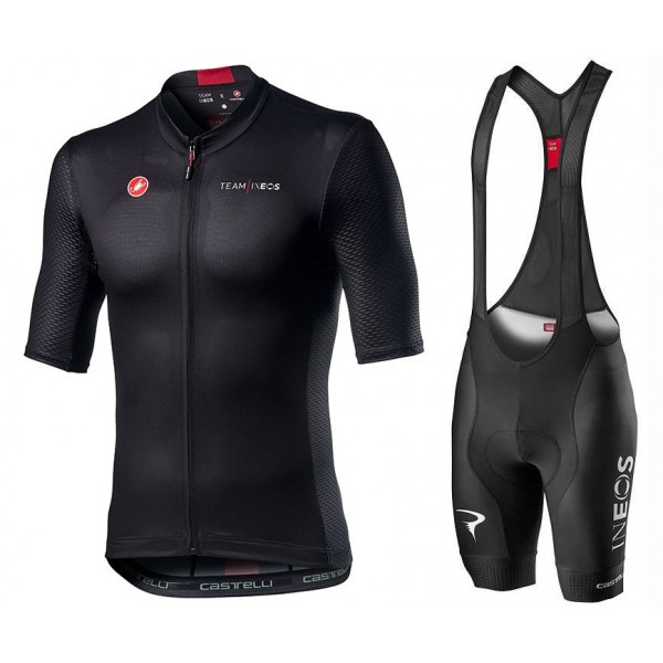 Completo Ciclismo 2020 INEOS Fan Edition nero MSquadre abbigliamento Bici Completo Maglia Ciclismo Corta e Salopette