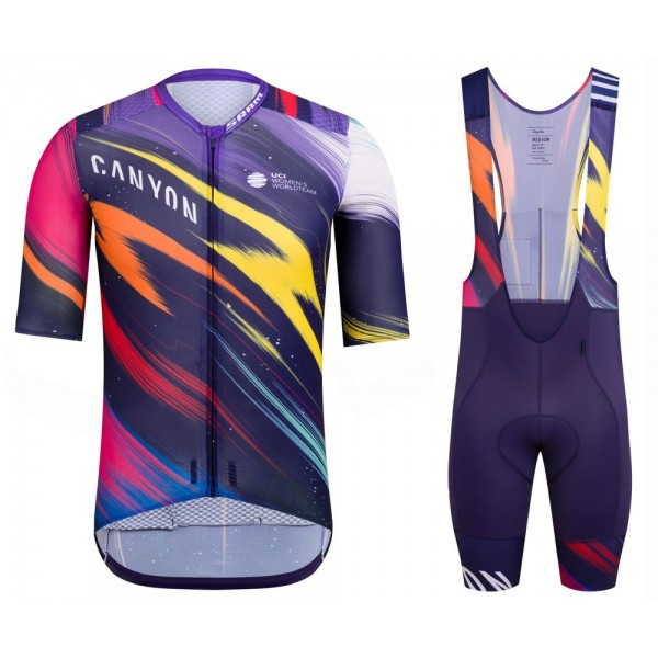 Completo Ciclismo 2020 Canyon Pro CS MSquadre abbigliamento Bici Completo Maglia Ciclismo Corta e Salopette
