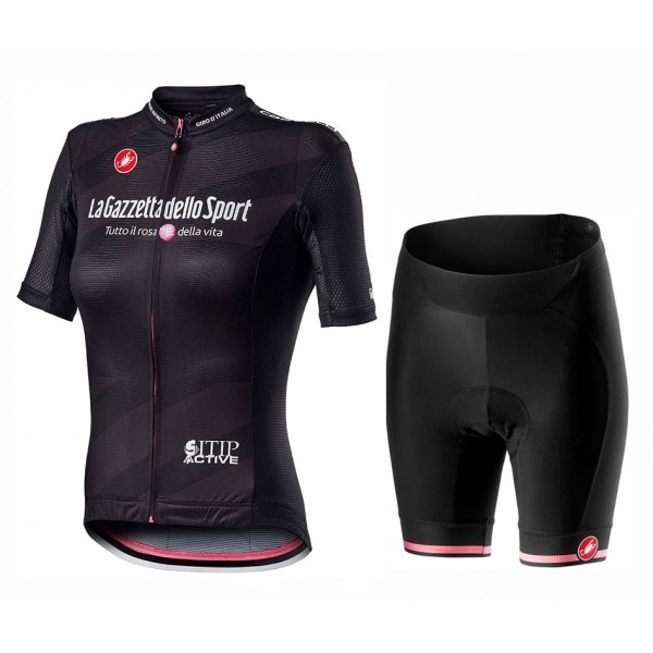 Completo Ciclismo 2020 GIRO D'ITALIA Maglia Nera Donna MSquadre abbigliamento Bici Completo Maglia Ciclismo Corta e Salopette