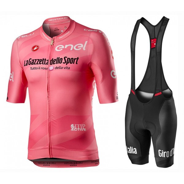 Completo Ciclismo 2020 GIRO D'ITALIA Maglia Rosa MSquadre abbigliamento Bici Completo Maglia Ciclismo Corta e Salopette