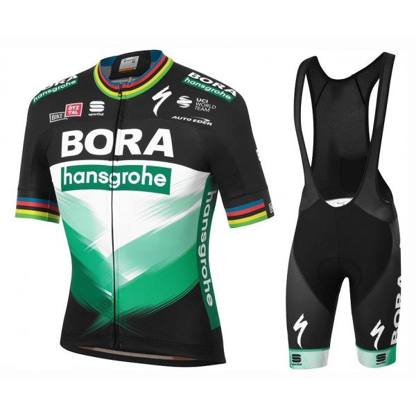 Completo Ciclismo 2020 BORA-hansgrohe Peter Sagan Ex-Monde champion MSquadre abbigliamento Bici Completo Maglia Ciclismo Corta e Salopette