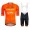 Completo Ciclismo 2020 Euskaltel Euskadi Orange MSquadre abbigliamento Bici Completo Maglia Ciclismo Corta e Salopette