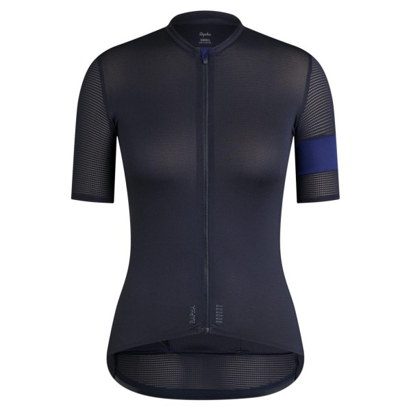 Completo Ciclismo 2020 Rapha Pro Donna nero-blu Squadre Maglia Ciclismo Manica Corta