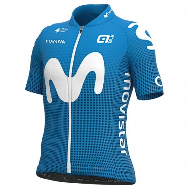 Completo Ciclismo 2020 Movistar Des gamins Squadre Maglia Ciclismo Manica Corta