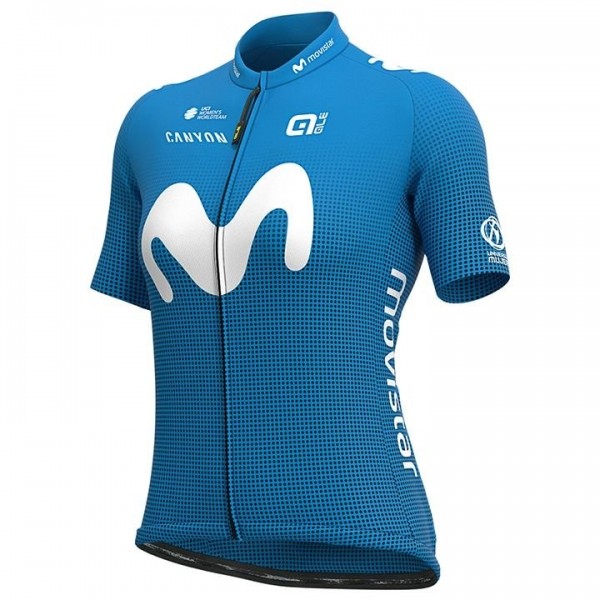 Completo Ciclismo 2020 Movistar Donna Squadre Maglia Ciclismo Manica Corta