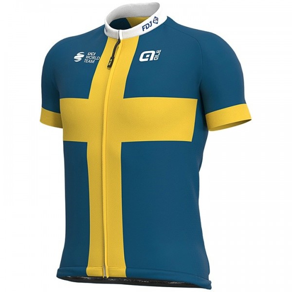 Completo Ciclismo 2020 FDJ Sweden champion Squadre Maglia Ciclismo Manica Corta