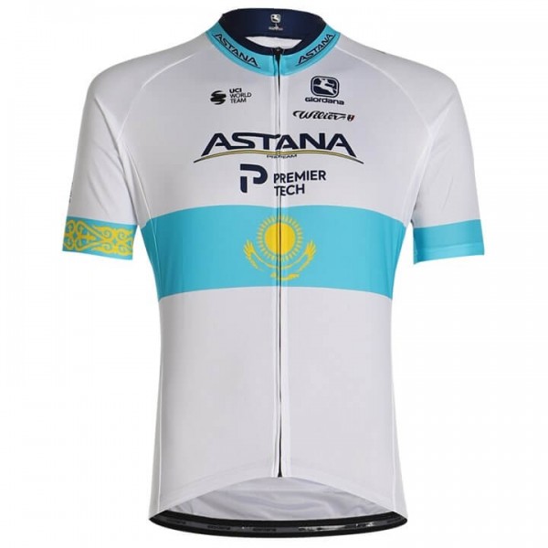 Completo Ciclismo 2020 ASTANA Kazakhstan Squadre Maglia Ciclismo Manica Corta