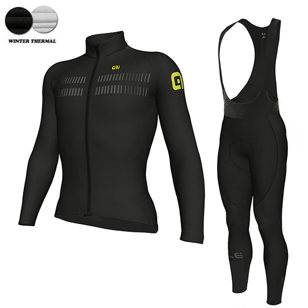 2018 Ale N3 Winter Abbigliamento Ciclismo Maglia Ciclismo Manica Lunga e Salopette Lunga 37660AW