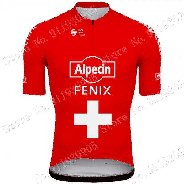 Alpecin Fenix Swiss Pro Team 2021 Maglia Ciclismo Manica Corta 7HVZ2V