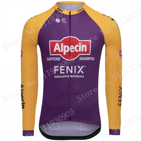 Purple France Tour 2021 Alpecin Fenix Pro Team Maglie Ciclismo Manica Lunga 9rckTY
