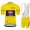 Yellow Alpecin Fenix Tour De France 2021 Team abbigliamento Bici Completo Maglia Ciclismo Corta e Salopette QkZkVp