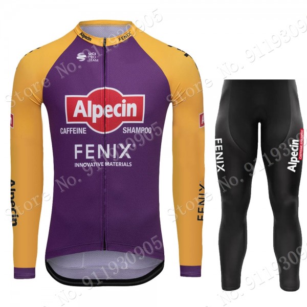 Purple France Tour 2021 Alpecin Fenix Pro Team Lange Fietsrbroek Bib nv4TPA