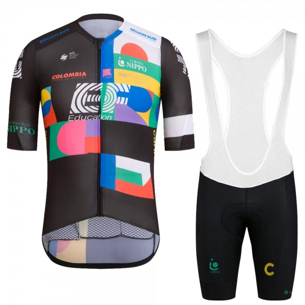 EF Education Frist Tour De France 2021 Team abbigliamento Bici Completo Maglia Ciclismo Corta e Salopette I30185