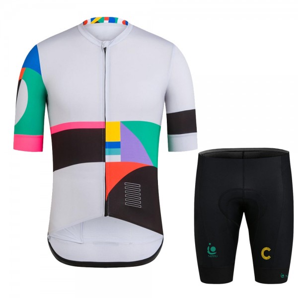 EF Education Frist Tour De France 2021 Team abbigliamento Bici Completo Maglia Ciclismo Corta + pantaloncini UbA7A3
