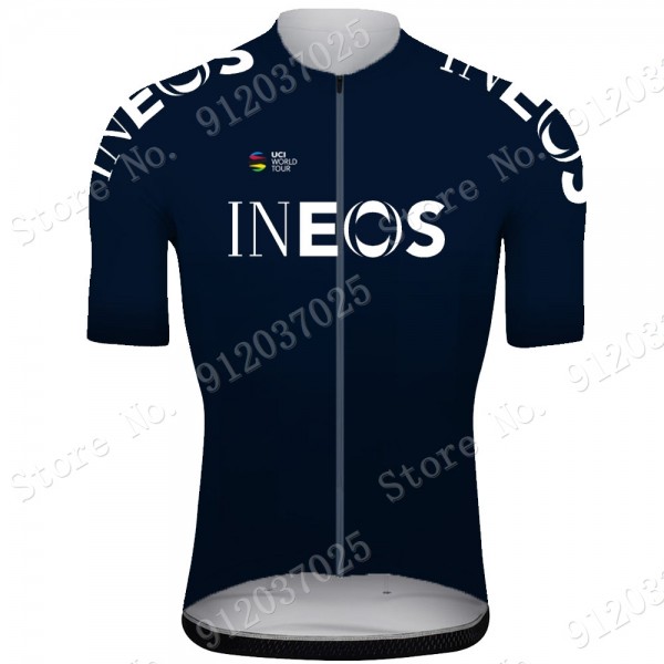 Blue New Ineos Grenadier 2021 Team Maglia Ciclismo Manica Corta jCbAgj