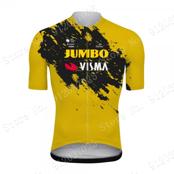 New Jumbo Visma 2021 Team Maglia Ciclismo Manica Corta YkYTXg