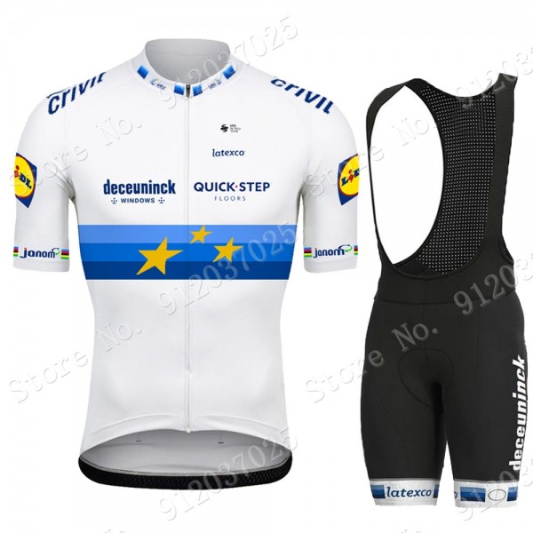 Deceuninck quick step 2021 European Champion Salopette Ciclismo vlR9T5