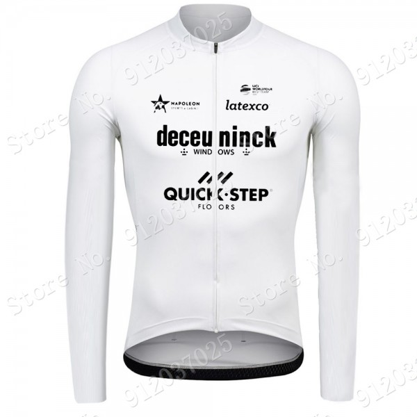 Deceuninck quick step 2021 Team Maglia Ciclismo Manica Corta White wFi39B